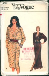 8795 EZ VOG STRT LS WRAP COLLAR DRESS LENGTHS PATTERN 8-12